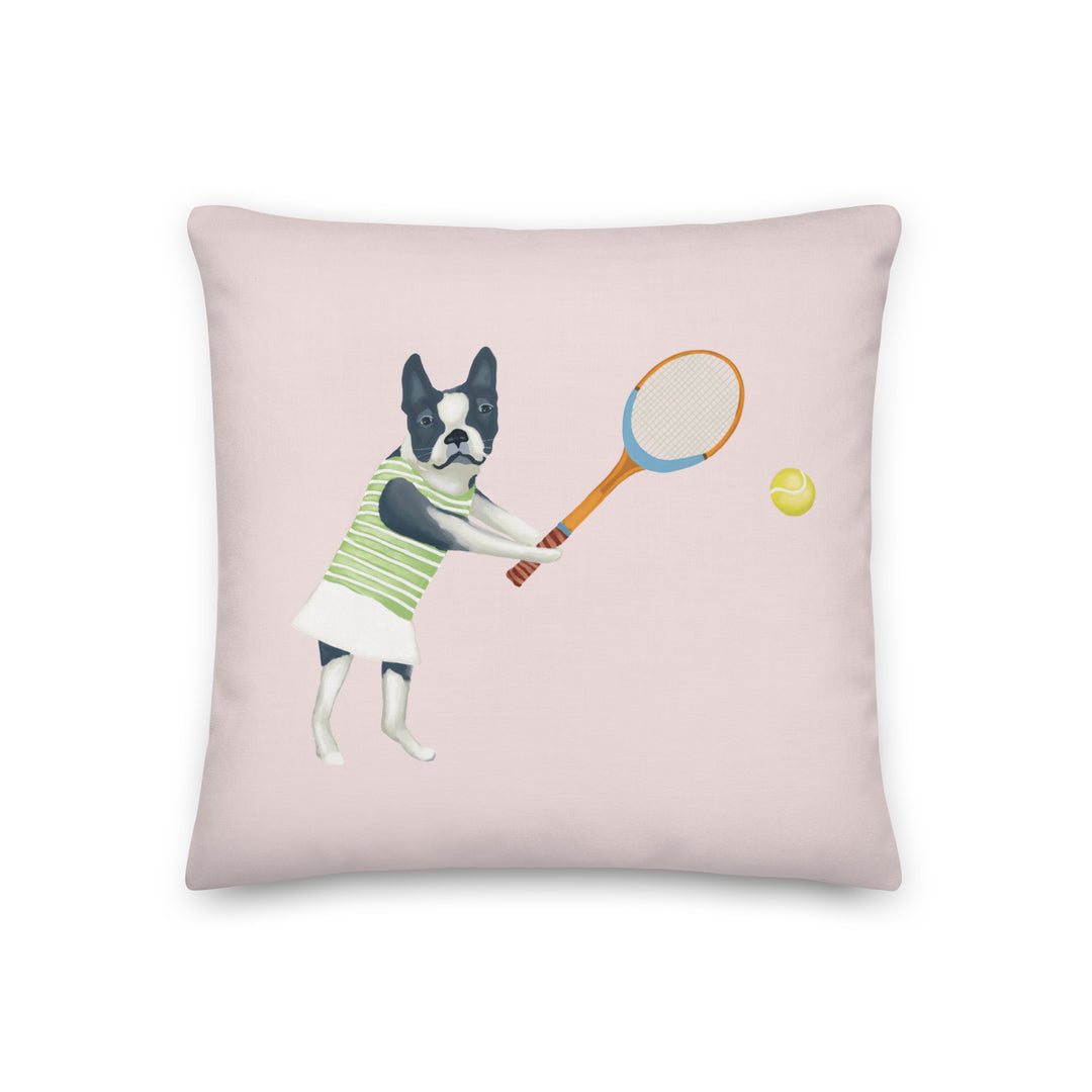 France Frenchie Takes The Serve Pillow