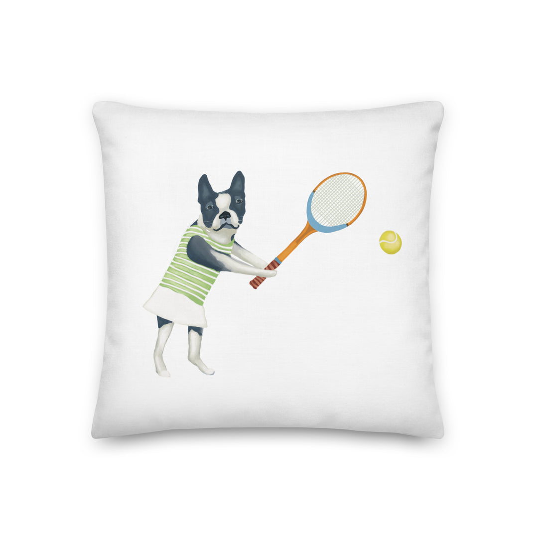 France Frenchie Takes The Serve Pillow