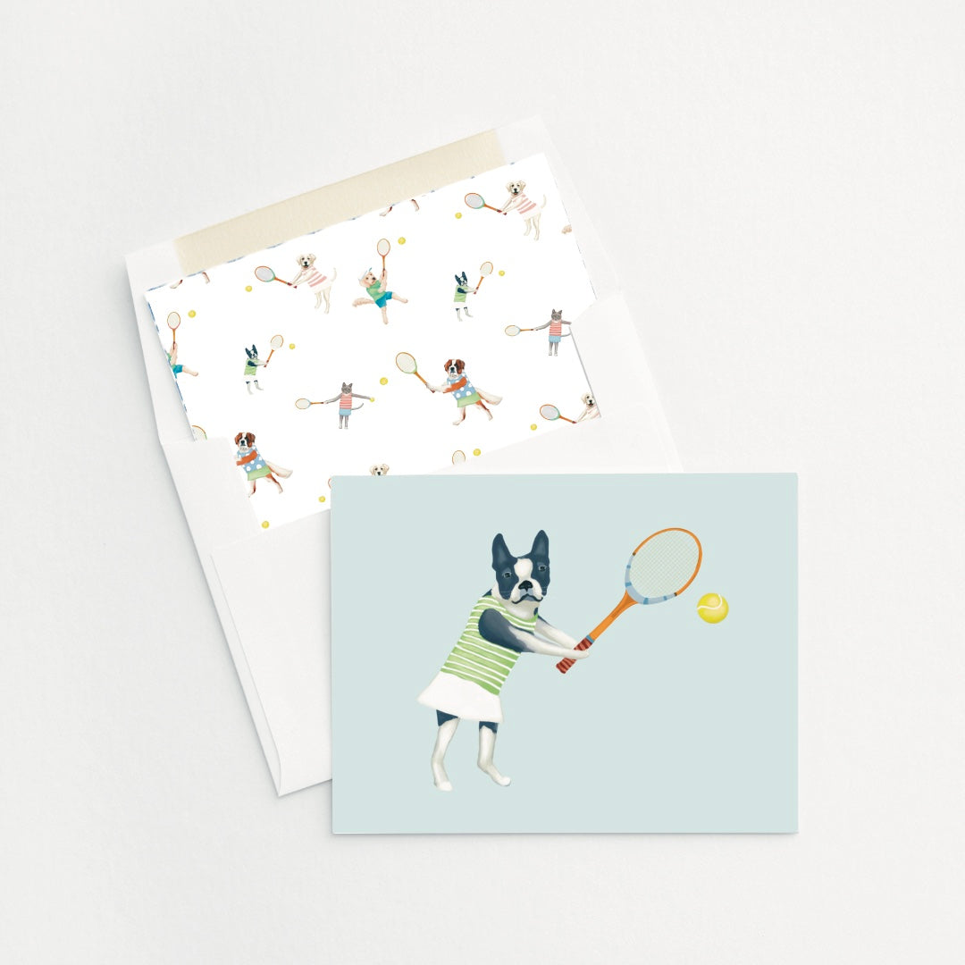 Frances Frenchie Takes the Serve Notecard