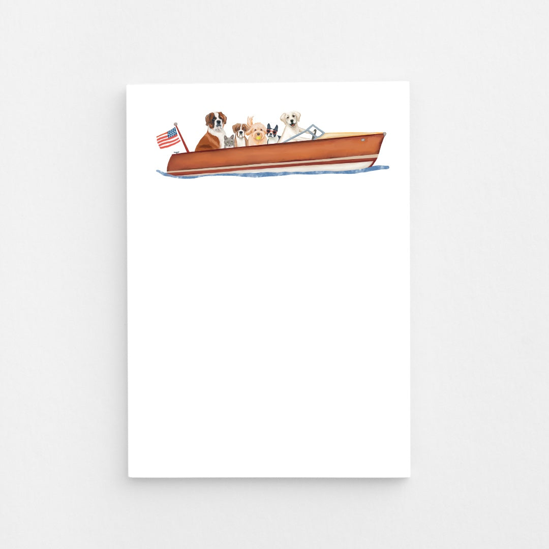 Patriotic Pups Strike a Pose Notepad (50 Pages)