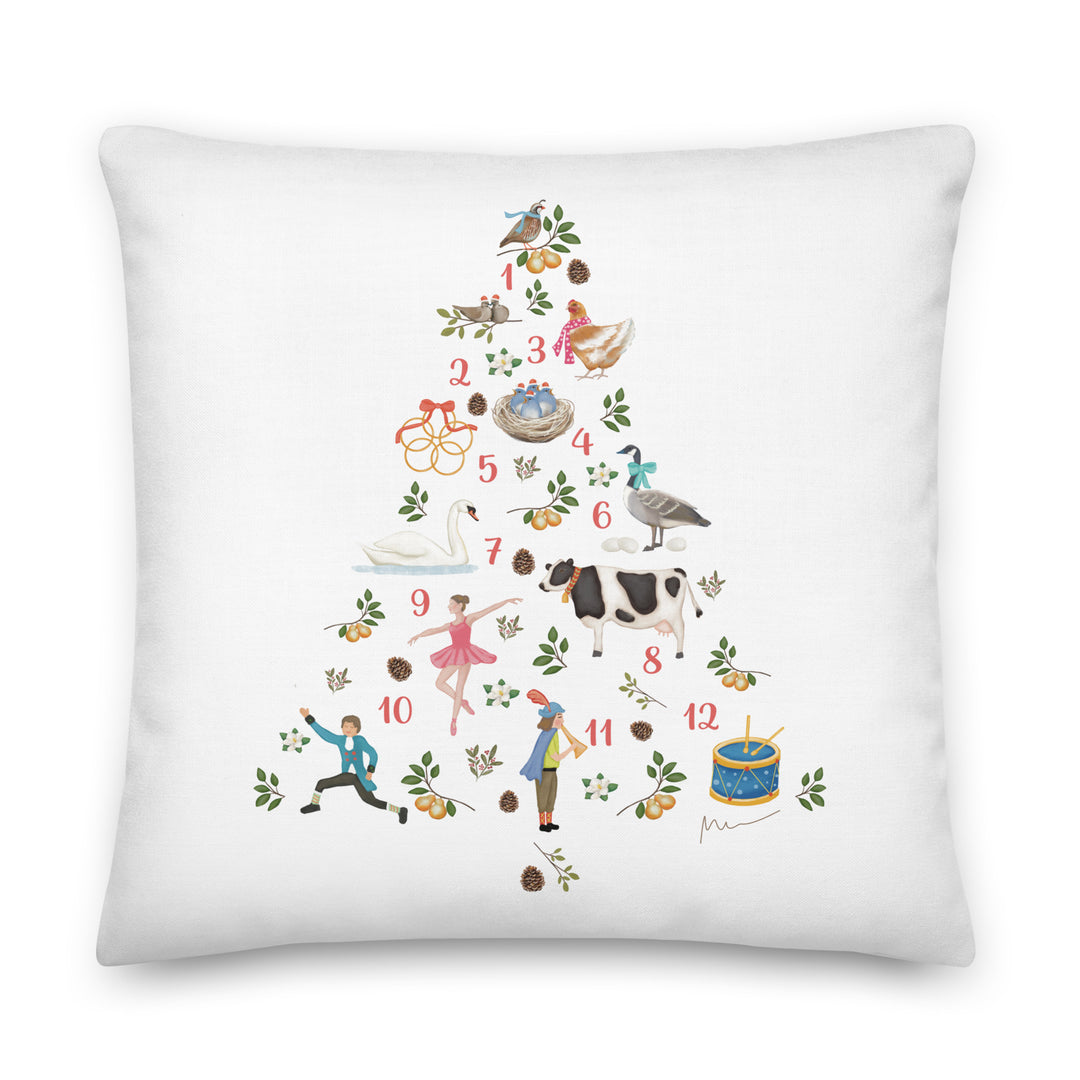 12 Days Of Christmas Pillow