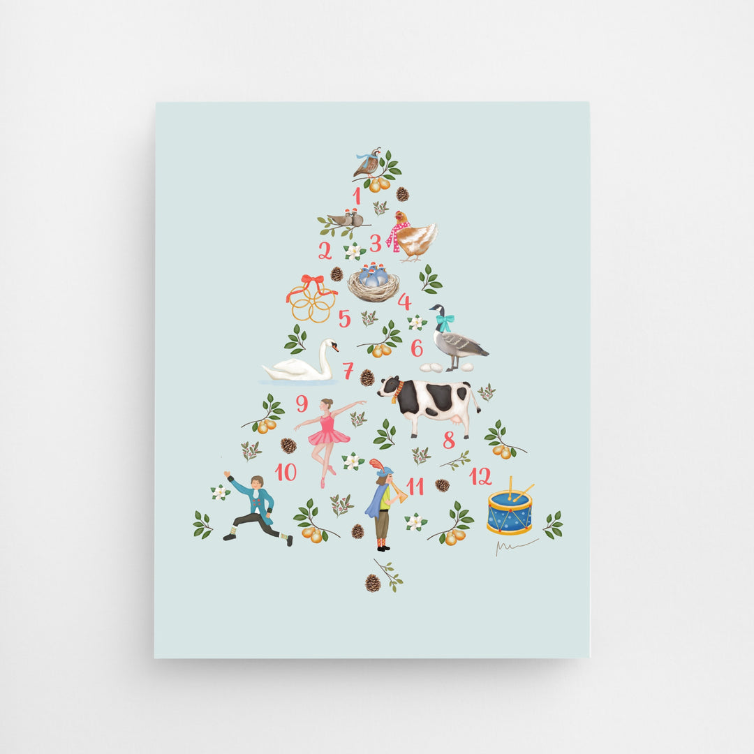 12 Days of Christmas Art Print