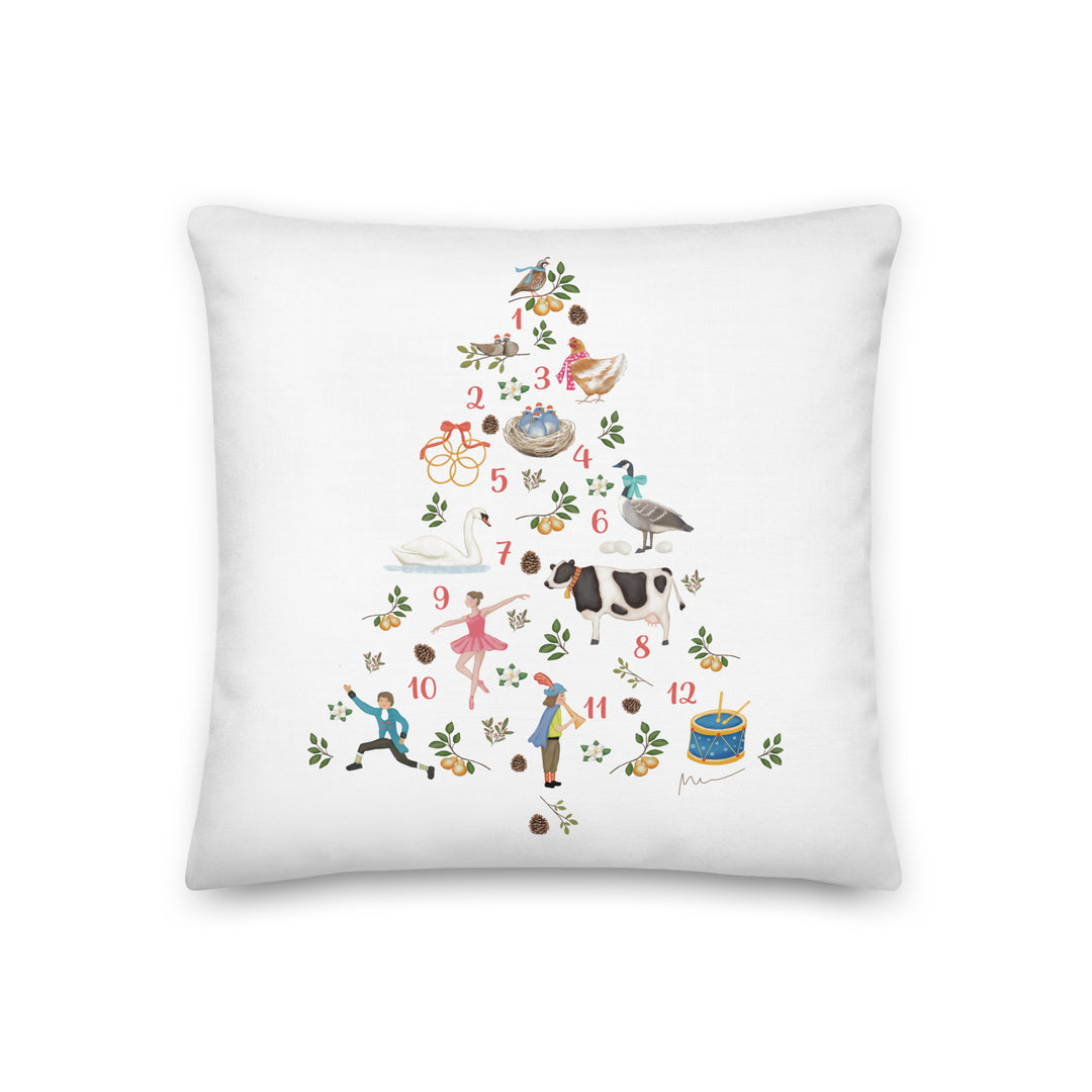 12 Days Of Christmas Pillow