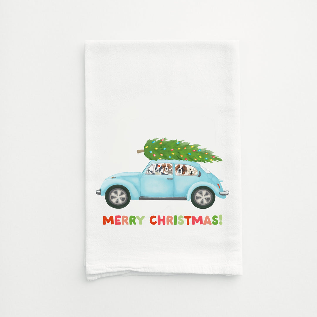 Punchbuggy Christmas Party Tea Towel