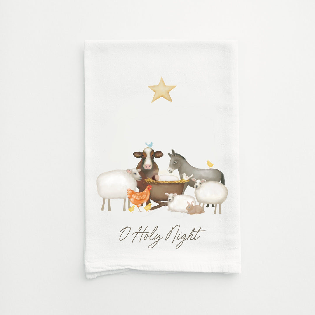 O Holy Night Tea Towel