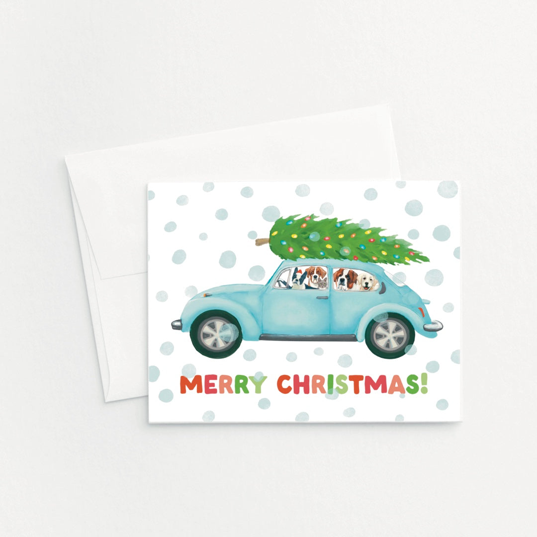 Punchbuggy Christmas Party Notecard