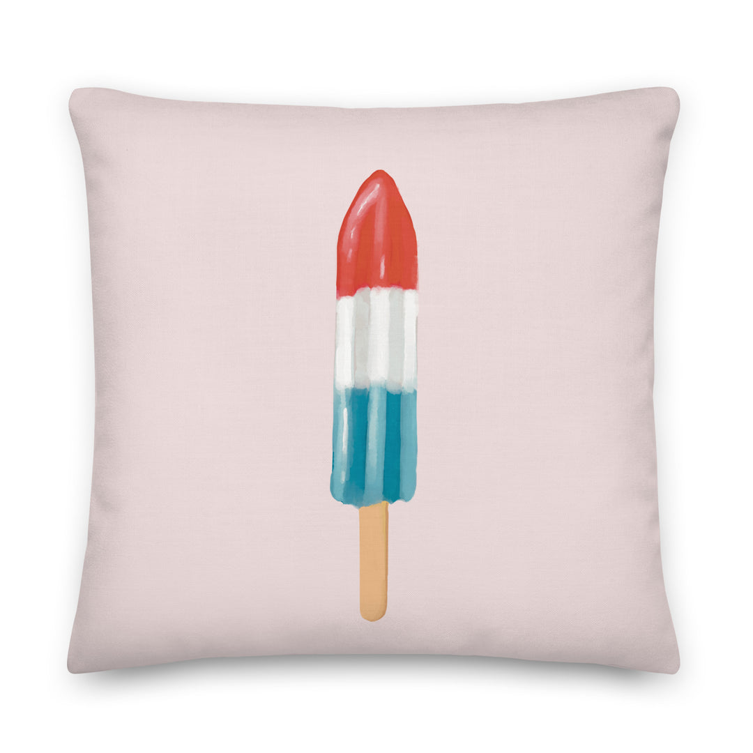 Cool As Red, White and Blue Pillow