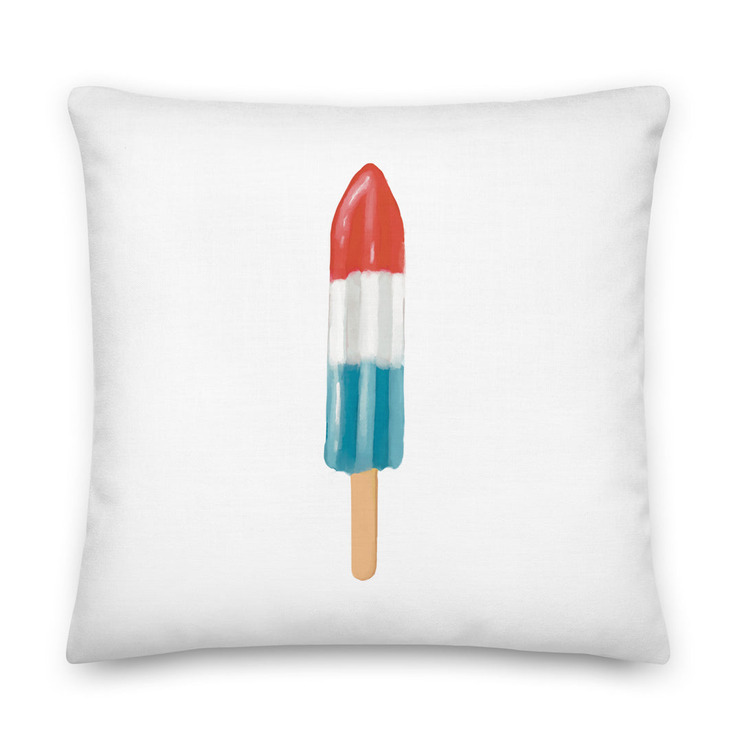 Cool As Red, White and Blue Pillow