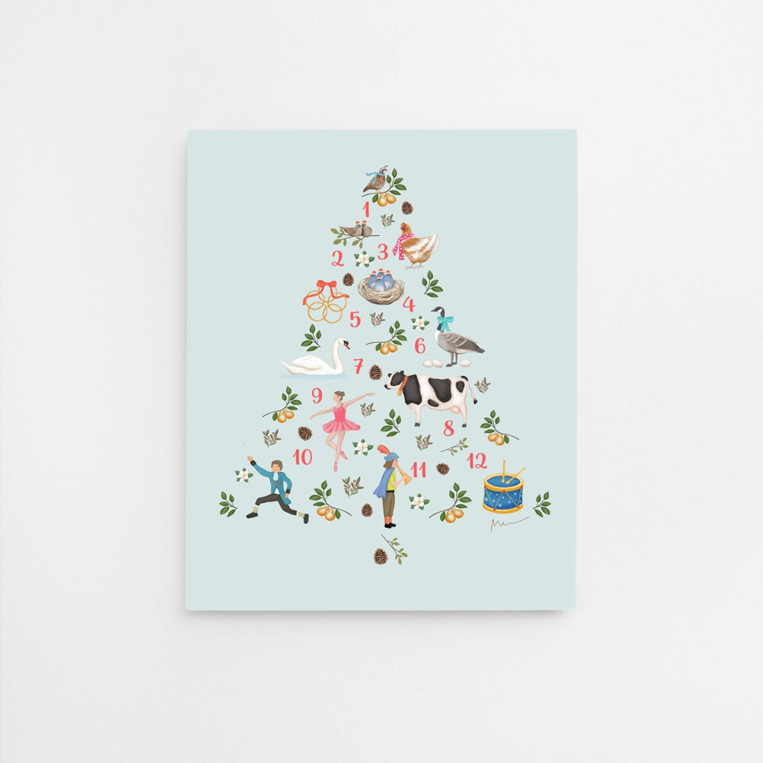 12 Days of Christmas Art Print