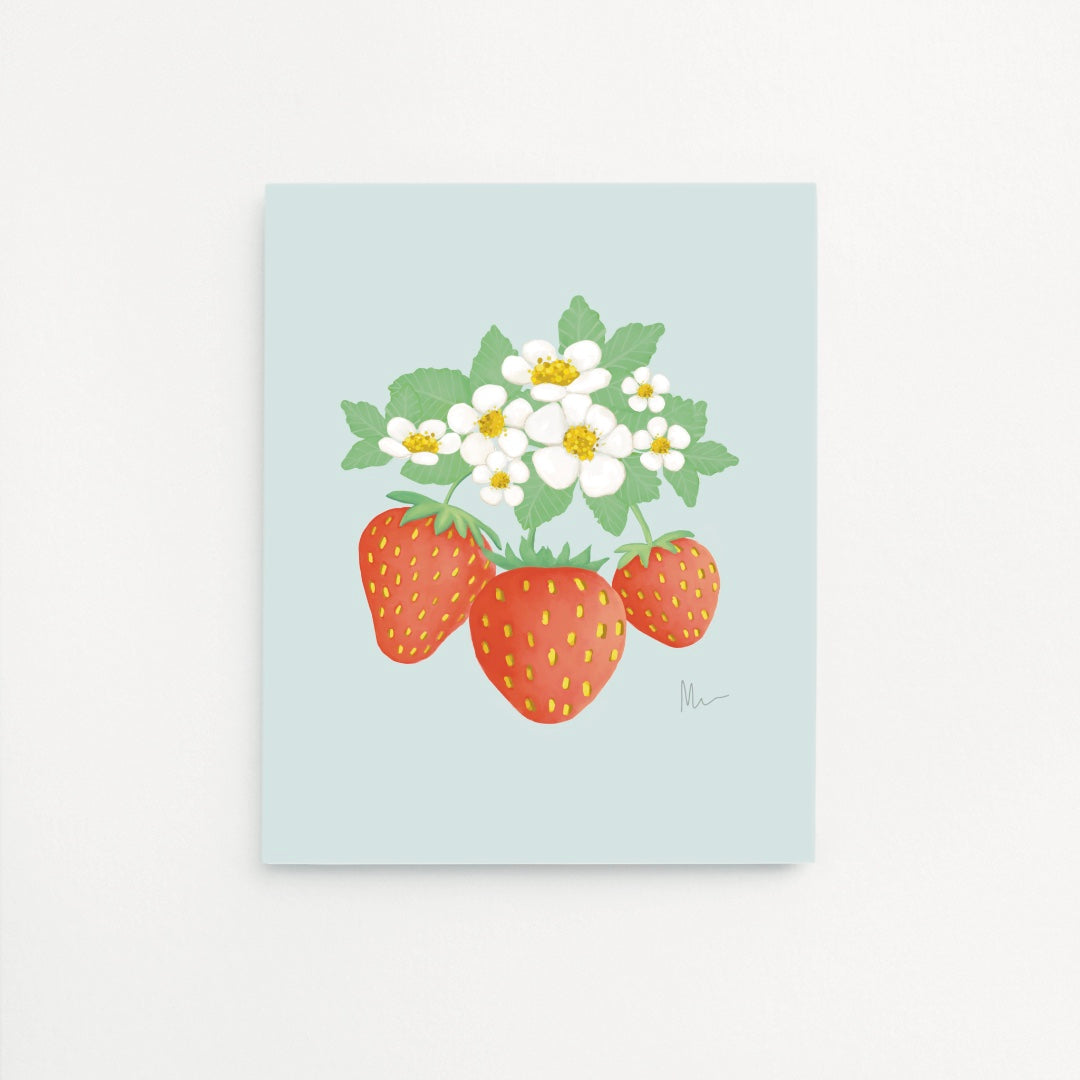 The Strawberries Picked Me Art Print